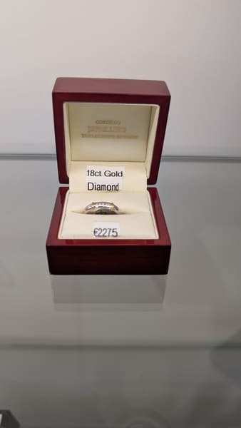 Diamond Band Ring, 18ct Gold