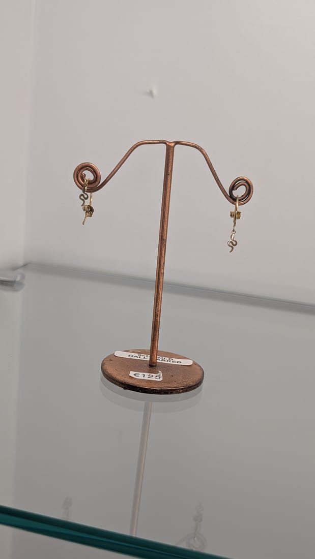 Gold Twist Drop Earrings, 9ct Gold
