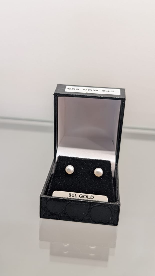 Pearl Studs, 9ct Gold, Pearl