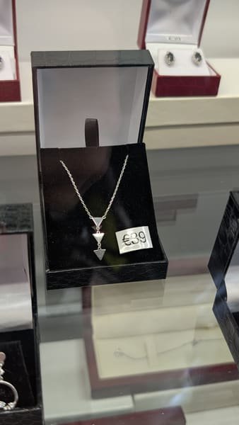 Triangle Pendant, Silver